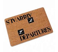 Premium Entry Mat Ideal as Front Door Mat or Entry Rug | Departures Arrivals Doormat 24X16 Inch