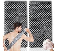Premium Exfoliating Shower Towel - Ultra-Soft Body Scrubber for Deep Cleansing, Quick-Dry Design Perfect for Travel, Gym & Home Spa - Gentle on Sensitive Skin (Travel Size：2pc)