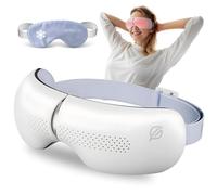 Premium Eye Massager with Heat & Cooling Gel Mask Heated Eye Massager for Migraine w Bluetooth & White Noise Massaging Mask for Tension & Stress Relief, Birthday Gift