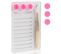 Premium Eyelash Extension Pallet Kit, Durable Grafting Lash Organizer Pad with Magnetic Tweezer Holder Lash Tray Gasket