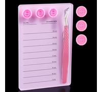 Premium Eyelash Extension Pallet Kit, Durable Grafting Lash Organizer Pad with Magnetic Tweezer Holder Lash Tray Gasket