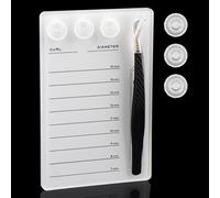 Premium Eyelash Extension Pallet Kit, Durable Grafting Lash Organizer Pad with Magnetic Tweezer Holder Lash Tray Gasket