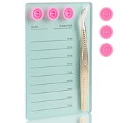 Premium Eyelash Extension Pallet Kit, Durable Grafting Lash Organizer Pad with Magnetic Tweezer Holder Lash Tray Gasket
