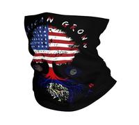 Premium Face Shield,America and Belizean Flag Roots,Headwear Multifunctional Tube Scarf for Yoga Outdoor Running 26X30cm