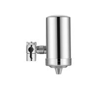 Premium Faucet Water Filter System, Chrome, Stainless Steel, 95x55x22mm, Reusable Design with Complete Accessories, for Kitchen Sink