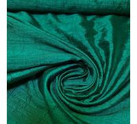 Premium Faux Dupion Raw Silk 100% Polyester Upholstery Fabric Bridal Fabric, Dressmaking, Wedding, Prom Craft Fabric 44" - 112 cm Wide Sold As 1 Meter Pre - Cut Lengths (Jade)