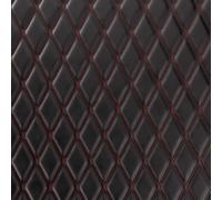 Premium Faux Leather Fabric Fire Retardant Leatherette Upholstery Red Stitch Waterproof Heavy Duty Leathercloth 4 Metre Length