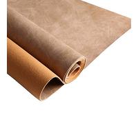 Premium Faux Leather Upholstery Fabric 1.2mm Thickness,Waterproof Upholstery Leather Distressed Bark Fabric(Nude,Pre-Cut 36"x54")
