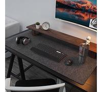 Premium Felt Desk Pad with Non-Slip Bottom,100x50cm,Keyboard Mouse Pad Computer Desk Mat for Gaming/Writing,Anti-Scratch Waterproof Desk Organizer Mat