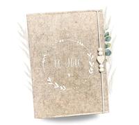 Premium Felt Examination Book and Vaccination Certificate Cover for Examination Book with Compartments for Ultrasound Image, Vaccination Certificate, Insurance Card, Pen - Handmade Booklet Protective