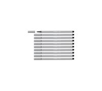 Premium Felt Tip Pen - STABILO Pen 68 medium cold grey Box of 10