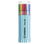 Premium Felt Tip Pen - STABILO Pen 68 Pack of 15 assorted colours