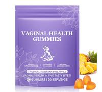 Premium Feminine Balance Gummies 60PCS - Vegan Pineapple Probiotic Gummies for Women's pH Balance & Immune Support, Gluten-Free Vaginal Health Supplement
