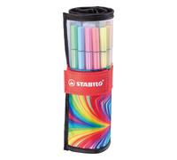 Premium Fibre-Tip Pen - STABILO Pen 68 - ARTY - Rollerset of 25 - Assorted Colou
