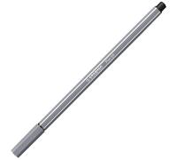 Premium Fibre-Tip Pen - STABILO Pen 68 - Pack of 1 - Dark Grey (US IMPORT)