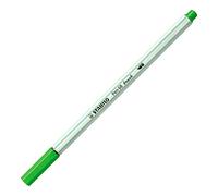 Premium Fibre-Tip Pen with Brush Tip - STABILO Pen 68 brush - Pack of 1 - Leaf Green