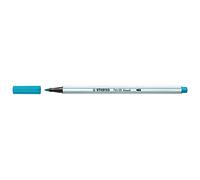 Premium Fibre-Tip Pen with Brush Tip - STABILO Pen 68 brush - Pack of 1 - Light Blue