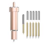 Premium Fine Point Blade Compatible with Cricut Maker 3/4/Maker/Explore 3/4/Explore Air 2/Air/One,Fine Point Blade Housing for Slicing Cuts Glitter Vinyl,Cardstock,Adhesive Foil,Vellum and Etc（Gold）