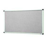 Premium Fire Retardant Light Grey Felt Noticeboard Office Schools - 2400mm x 1200mm