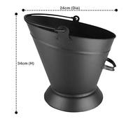 Premium Fireplace Tool Set - Milan, Paris, Warwick & Waterloo Coal Bucket - Durable Fire Companion Set with Poker, Brush, Shovel, Tongs (Set of Waterloo Coal Bucket + Paris Fireplace Set)