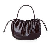 Premium First Layer Cowhide Leather Crossbody Bag - Elegant Pleated Design with Crackle Texture, Versatile Shoulder Purse for Women(Brown)
