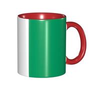 Premium Flag of Cote D'Ivoire Printed Ceramic Mugâ€“Personalized Red Ceramic Mug, Perfect for Serving Coffee, Tea, and Milk.
