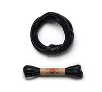 Premium Flat Waxed Cotton Boot Laces - Cobbler's Choice Shoe Laces - Durable and Beautiful!, Black, 67''