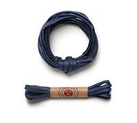 Premium Flat Waxed Cotton Boot Laces - Cobbler's Choice Shoe Laces - Durable and Beautiful!, Blue, 67''