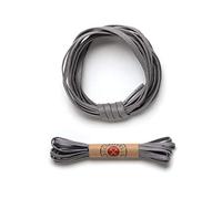 Premium Flat Waxed Cotton Boot Laces - Cobbler's Choice Shoe Laces - Durable and Beautiful!, Grey, 57''