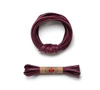Premium Flat Waxed Cotton Boot Laces - Cobbler's Choice Shoe Laces - Durable and Beautiful!, Plum, 67''