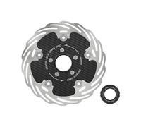 Premium Floating Centerlock Bike Brake Disc Brakes Carbon Fibre Design for Enhances Durability and Heat Resistance Lightweight Stainless Steel Rings Disc Brake Rotor High Speed for Bikes