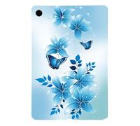 Premium Floral Butterfly Wrap for Huawei MatePad S 11.5" Blue Ultra Thin Silicone Texture, Flexible Material Resists Yellowing, Soft Edge Bumper, Colorful Pattern Printing for Huawei MatePad S 11.5"