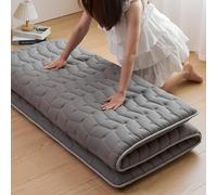 Premium Foam Japanese Futon Floor Mattress Full Size 54"x 80",100% High Density Foam Comfortable Floor Mattress,3.2" Thicken Foldable Sleeping Pad,Dormitory Tatami Mat,for Adult and Kids(Gray)