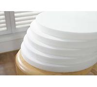 Premium Foam Round Seat Cushion 30cm/40cm/50cm Diameter High Density Foam for Patio Round Cushion,Bar Stools,Booster Armchair,Replacement Upholstery Foam