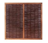Premium Framed Willow Hurdle Natural Handwoven Fence Panel 6ft x 4.5ft Primrose None One Size