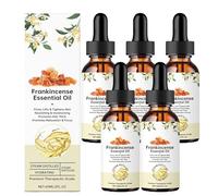 Premium Frankincense Oil for Face,100% Pure&Natural Frankincense Essential Oil,Deeply Nourishing Skin&Hair,Soothes,Reduces Fine Lines&Wrinkles,Lightweight Fast Absorption,Ideal for Face,Hair (5PCS)