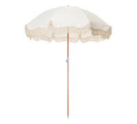 Premium Fringe Beach Umbrella White one size