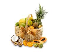Premium Fruit Basket - Exotic Fruit Gift Hamper with Mango, Passionfruit, Pineapple, Kiwi, Melon - Healthy Food Gift Basket for Picnics and Celebrations, from Regency Hampers