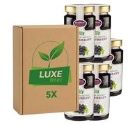 Premium Fruit Preserve - Blackcurrant Jam 430g - No Added Sugar - Compatible with Stute By Luxe Bitez (Pack of 5)