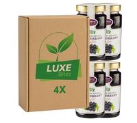 Premium Fruit Preserve - Blackcurrant Jam 430g - No Added Sugar - Compatible with Stute By Luxe Bitez (Pack of 4)