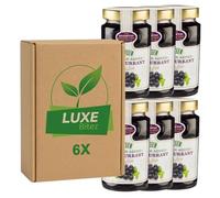 Premium Fruit Preserve - Blackcurrant Jam 430g - No Added Sugar - Compatible with Stute By Luxe Bitez (Pack of 6)
