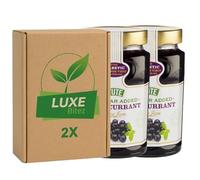 Premium Fruit Preserve - Blackcurrant Jam 430g - No Added Sugar - Compatible with Stute By Luxe Bitez (Pack of 2)