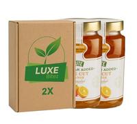 Premium Fruit Preserve - Fine Cut Orange Marmalade 430g - No Added Sugar - Compatible with Stute By Luxe Bitez (Pack of 2)