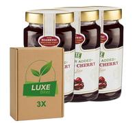 Premium Fruit Preserve - Morello Cherry Jam 430g - No Added Sugar - Compatible with Stute By Luxe Bitez (Pack of 3)