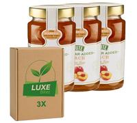 Premium Fruit Preserve - Peach Jam 430g - No Added Sugar - Compatible with Stute By Luxe Bitez (Pack of 3)