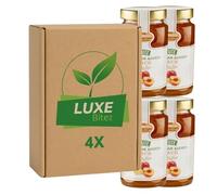 Premium Fruit Preserve - Peach Jam 430g - No Added Sugar - Compatible with Stute By Luxe Bitez (Pack of 4)