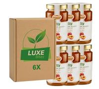 Premium Fruit Preserve - Peach Jam 430g - No Added Sugar - Compatible with Stute By Luxe Bitez (Pack of 6)