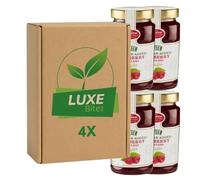 Premium Fruit Preserve - Raspberry Jam 430g - No Added Sugar - Compatible with Stute By Luxe Bitez (Pack of 4)