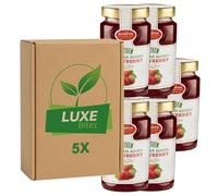 Premium Fruit Preserve - Strawberry Jam 430g - No Added Sugar - Compatible with Stute By Luxe Bitez (Pack of 5)