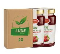 Premium Fruit Preserve - Strawberry Jam 430g - No Added Sugar - Compatible with Stute By Luxe Bitez (Pack of 2)